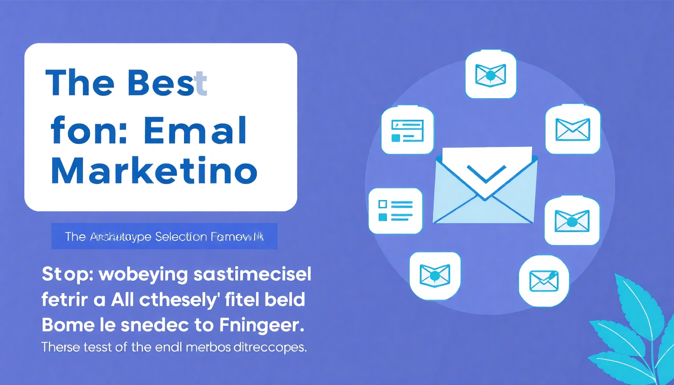 The Best Tools for Email Marketing: The Archetype Selection Framework